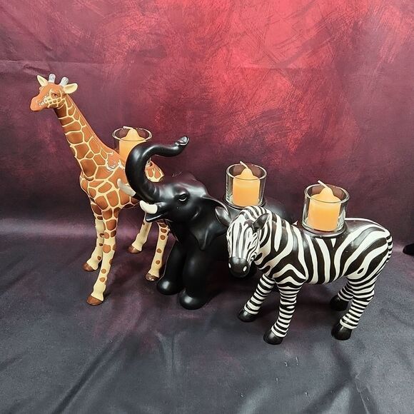 🩵PartyLite Zebra Votive/Tealight Candle Holder - Picture 3 of 16